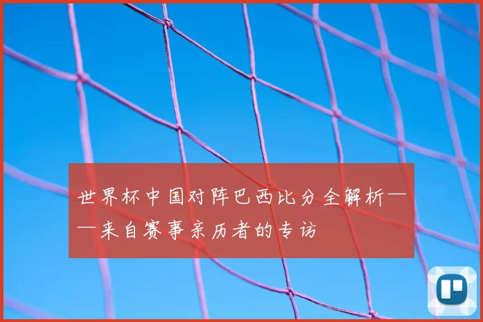 世界杯中国对阵巴西比分全解析——来自赛事亲历者的专访