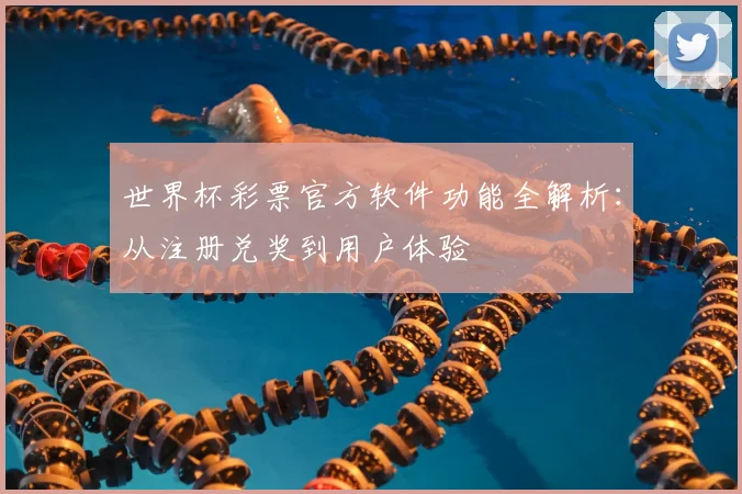 世界杯彩票官方软件功能全解析：从注册兑奖到用户体验