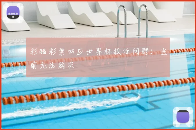 彩猫彩票回应世界杯投注问题:当前无法购买