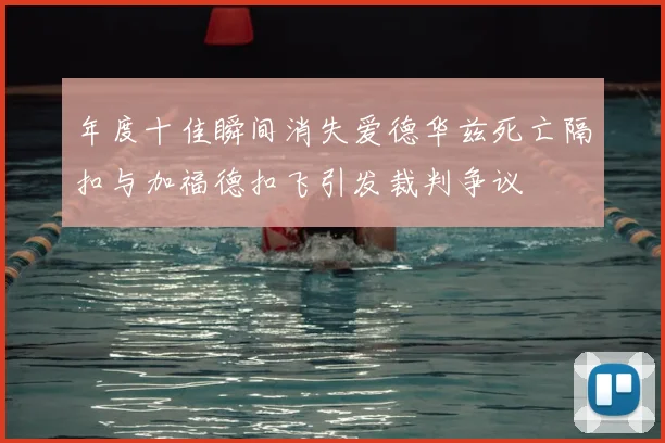 年度十佳瞬间消失爱德华兹死亡隔扣与加福德扣飞引发裁判争议